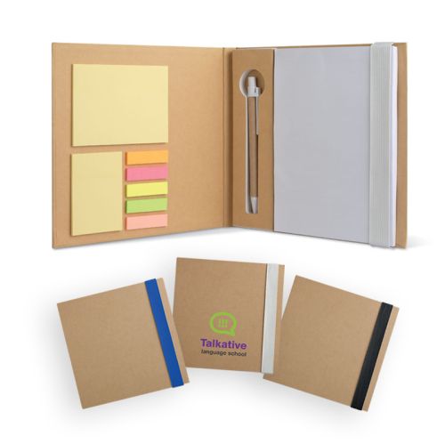 Gerecycled notitieboekje | met elastiek - Afbeelding 1